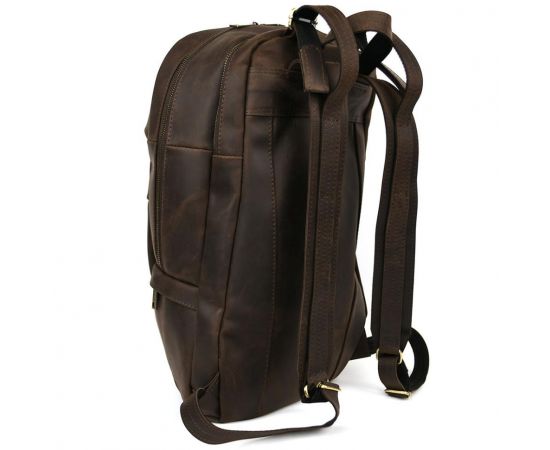 Придбати Мужской кожаный городской рюкзак коричневый крейзи хорс RC-7340-3md TARWA, image , зображення 5, характеристики, відгуки