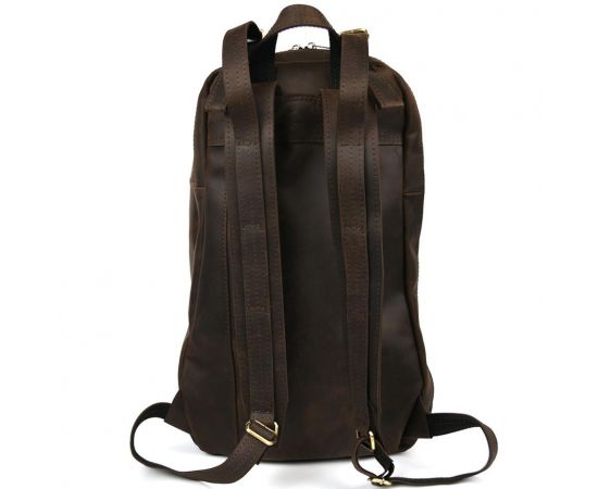 Придбати Мужской кожаный городской рюкзак коричневый крейзи хорс RC-7340-3md TARWA, image , зображення 6, характеристики, відгуки