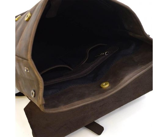 Придбати Рюкзак из натуральной кожи RR-9001-4lx TARWA красный крейзи хорс, image , зображення 6, характеристики, відгуки