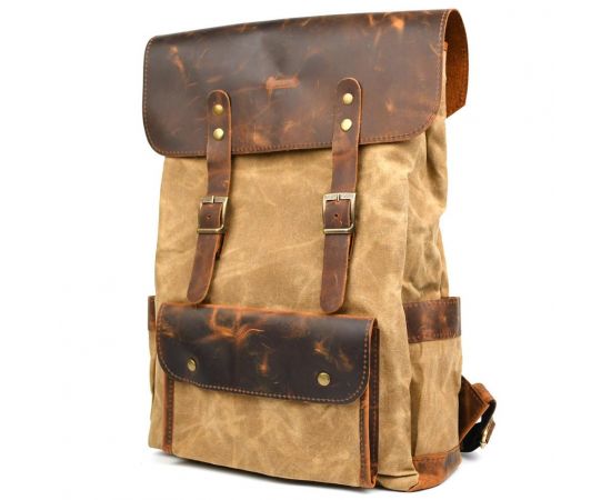 Придбати Рюкзак для ноутбука из канвас и крейзи хорс RYw-9001-4lx бренда TARWA, image , зображення 3, характеристики, відгуки