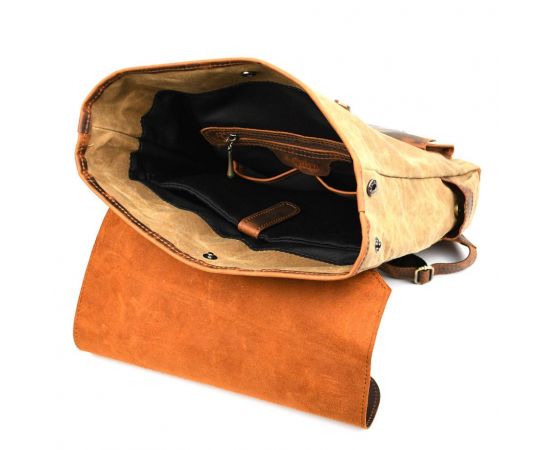 Придбати Рюкзак для ноутбука из канвас и крейзи хорс RYw-9001-4lx бренда TARWA, image , зображення 7, характеристики, відгуки