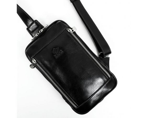 Придбати Сумка нагрудная, слинг, рюкзак на одно плечо - Kim - черная Time Resistance 5221701, image , зображення 4, характеристики, відгуки