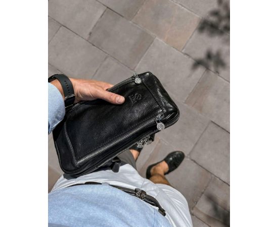 Придбати Сумка нагрудная, слинг, рюкзак на одно плечо - Kim - черная Time Resistance 5221701, image , зображення 9, характеристики, відгуки