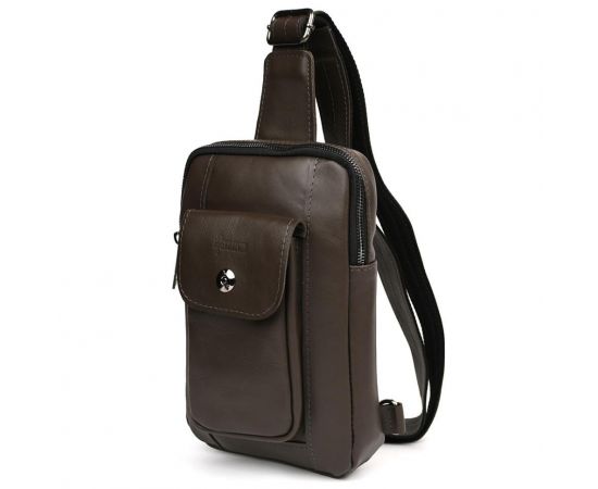 Придбати Мужской коричневый слинг из кожи Наппа GC-0804-3md TARWA, image , характеристики, відгуки