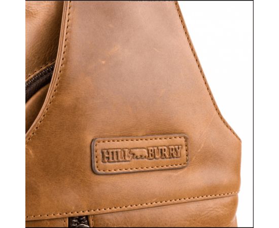 Придбати Сумка-слинг мужская кожаная Hill Burry HB6101 Коньяк, image , зображення 4, характеристики, відгуки