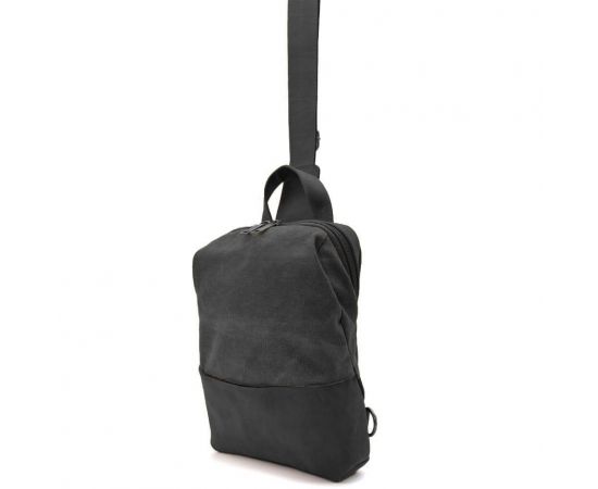 Купить Слинг через плечо, нагрудная сумка из кожи и канвас TARWA RAg-1905-3md, фото , характеристики, отзывы