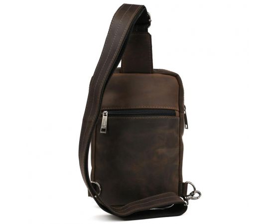 Придбати Мужской коричневый слинг из кожи крейзи хорс RC-0804-3md TARWA, image , зображення 4, характеристики, відгуки