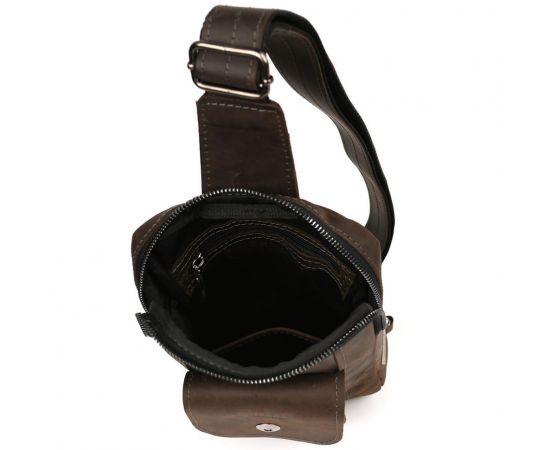 Придбати Мужской коричневый слинг из кожи крейзи хорс RC-0804-3md TARWA, image , зображення 6, характеристики, відгуки