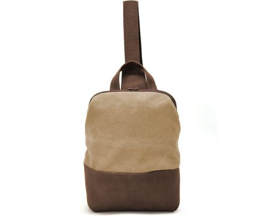 Купить Слинг через плечо, нагрудная сумка из кожи и канваса TARWA RCs-1905-3md, фото , изображение 3, характеристики, отзывы