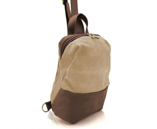 Купить Слинг через плечо, нагрудная сумка из кожи и канваса TARWA RCs-1905-3md, фото , изображение 6, характеристики, отзывы