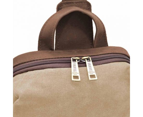 Купить Слинг через плечо, нагрудная сумка из кожи и канваса TARWA RCs-1905-3md, фото , изображение 7, характеристики, отзывы