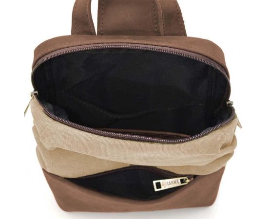 Купить Слинг через плечо, нагрудная сумка из кожи и канваса TARWA RCs-1905-3md, фото , изображение 8, характеристики, отзывы