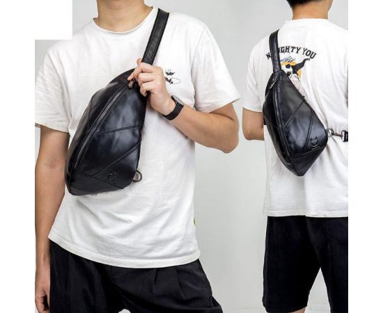 Придбати Мини-рюкзак из натуральной кожи "слинг" на одно плечо T0138А BULL, image , зображення 3, характеристики, відгуки