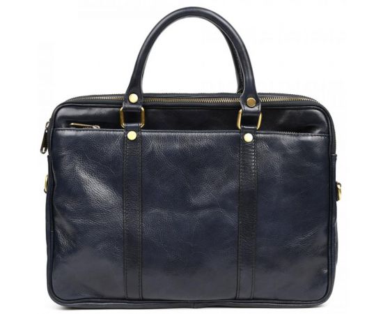 Придбати Стильная кожаная сумка синяя Firenze 0502Blu, image , зображення 3, характеристики, відгуки
