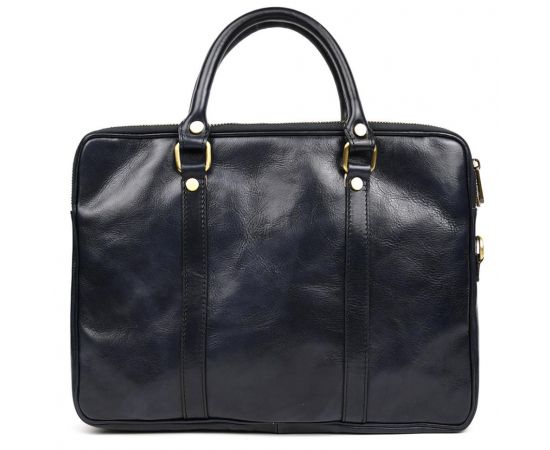 Придбати Стильная кожаная сумка синяя Firenze 0502Blu, image , зображення 5, характеристики, відгуки