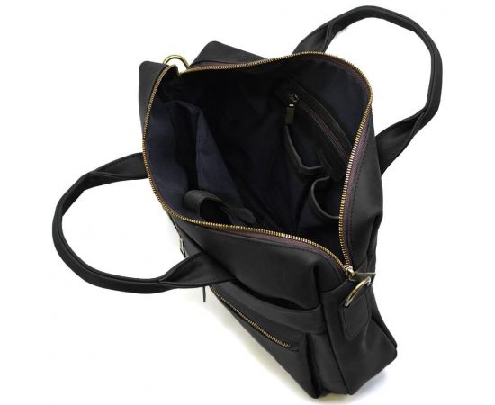 Купить Мужская черная кожаная сумка для ноутбука RA-7122-3md TARWA, фото , изображение 2, характеристики, отзывы