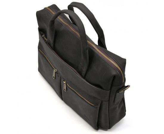 Купить Мужская черная кожаная сумка для ноутбука RA-7122-3md TARWA, фото , изображение 6, характеристики, отзывы