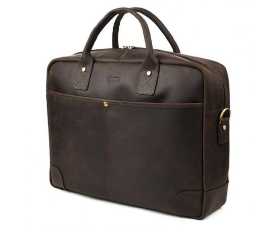 Купить Мужская сумка для ноутбука 17 дюймов, документов RC-0458-4lx TARWA коричневая, фото , изображение 4, характеристики, отзывы