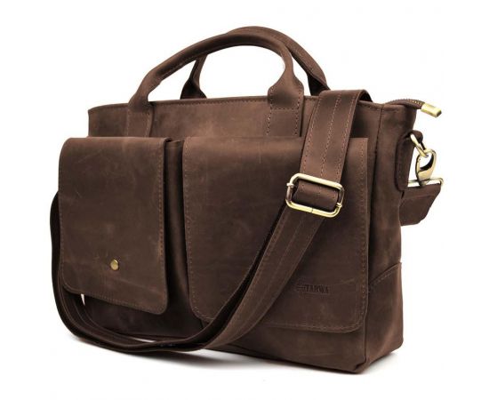 Придбати Сумка-портфель мужская на плечо с ручками TARWA Коричневый RC-3990-3md, image , характеристики, відгуки