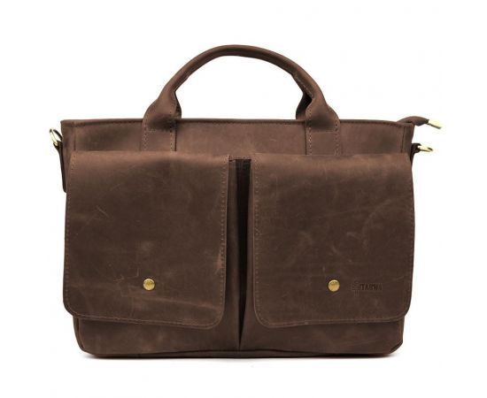 Придбати Сумка-портфель мужская на плечо с ручками TARWA Коричневый RC-3990-3md, image , зображення 4, характеристики, відгуки