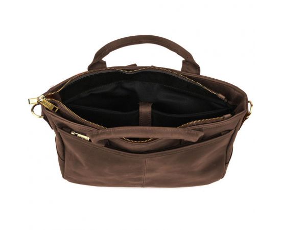 Придбати Сумка-портфель мужская на плечо с ручками TARWA Коричневый RC-3990-3md, image , зображення 8, характеристики, відгуки