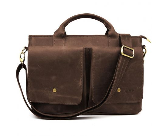 Придбати Сумка-портфель мужская на плечо с ручками TARWA Коричневый RC-3990-3md, image , зображення 9, характеристики, відгуки