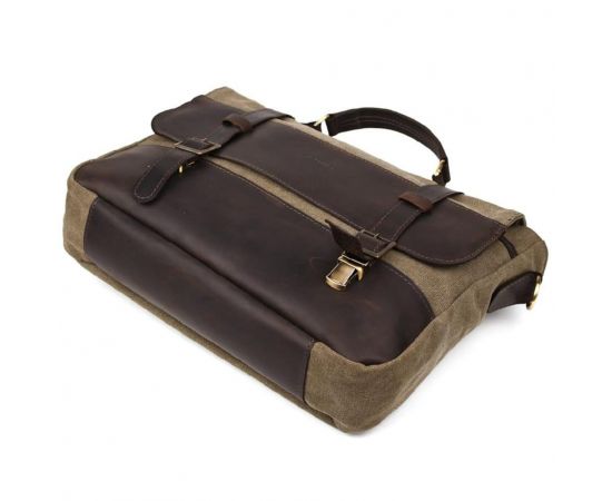 Купить Мужской портфель из канваса и кожи наппа TARWA RCH-3920-3md, фото , изображение 5, характеристики, отзывы