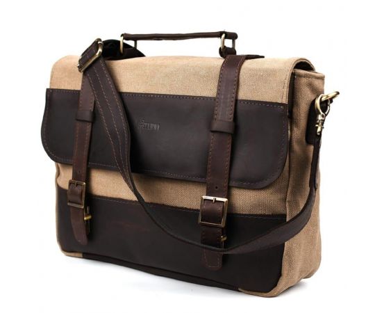 Купить Мужской портфель из канваса и кожи наппа TARWA RCS-3920-3md, фото , характеристики, отзывы
