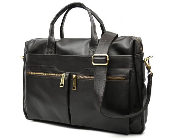 Придбати Большая сумка для ноутбука 15-17 дюймов TARWA GC-7122-3mdL коричневая Наппа, image , зображення 3, характеристики, відгуки