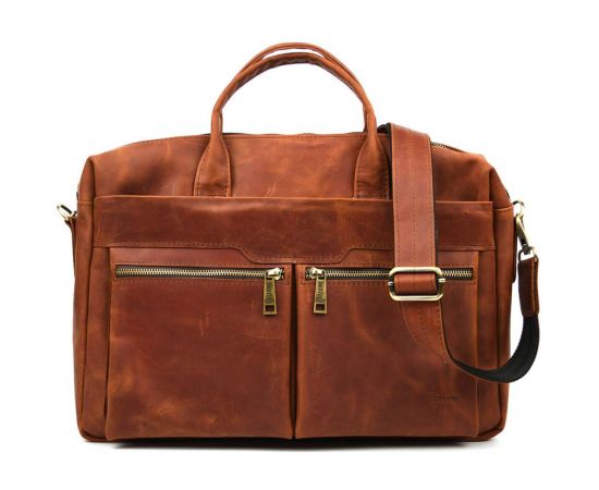 Придбати Увеличенная сумка для ноутбука 15-17 дюймов коньячная TARWA RB-7122-3mdL, image , характеристики, відгуки