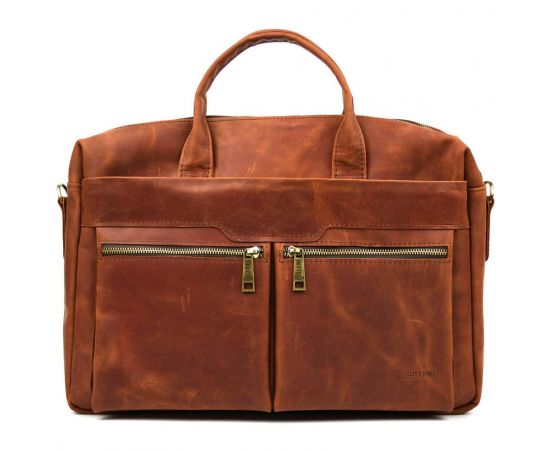 Придбати Увеличенная сумка для ноутбука 15-17 дюймов коньячная TARWA RB-7122-3mdL, image , зображення 4, характеристики, відгуки