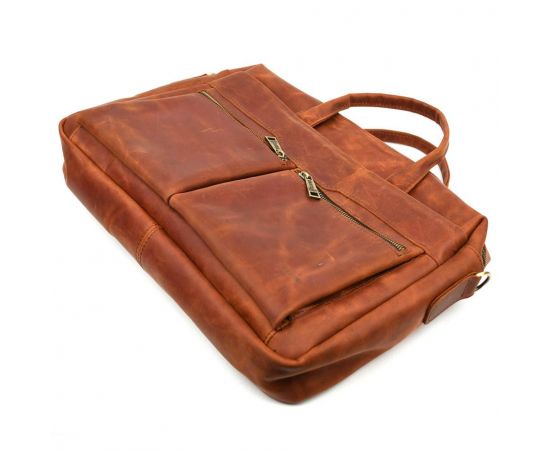 Придбати Увеличенная сумка для ноутбука 15-17 дюймов коньячная TARWA RB-7122-3mdL, image , зображення 8, характеристики, відгуки