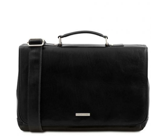 Придбати Кожаная сумка портфель Mantova TL SMART TL142068 от Tuscany (Черный), image , характеристики, відгуки