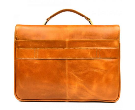 Купить Кожаный мужской портфель на два отделения TARWA GBalc-2067-4lx медовий, фото , изображение 4, характеристики, отзывы