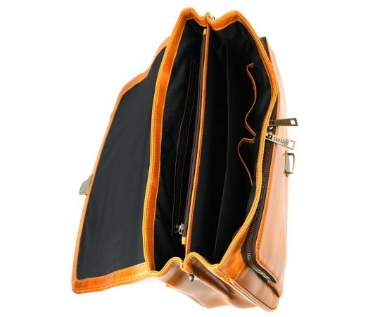 Купить Кожаный мужской портфель на два отделения TARWA GBalc-2067-4lx медовий, фото , изображение 8, характеристики, отзывы