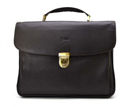 Купить Кожаный мужской портфель на два отделения TARWA GC-2067-4lx коричневый, фото , характеристики, отзывы