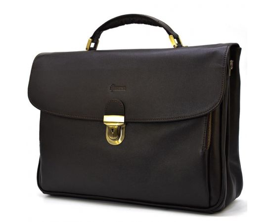 Купить Кожаный мужской портфель на два отделения TARWA GC-2067-4lx коричневый, фото , изображение 3, характеристики, отзывы