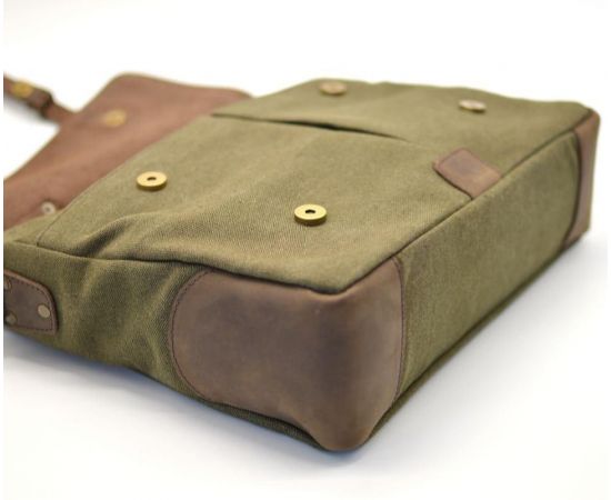 Купить Мужская сумка-портфель кожа+парусина RCH-3960-4lx от украинского бренда TARWA, фото , изображение 7, характеристики, отзывы