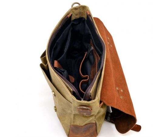 Купить Мужская сумка-портфель водостойкий канвас и кожа RYc-3960-3md TARWA, фото , изображение 2, характеристики, отзывы