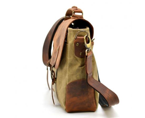 Купить Мужская сумка-портфель водостойкий канвас и кожа RYc-3960-3md TARWA, фото , изображение 3, характеристики, отзывы