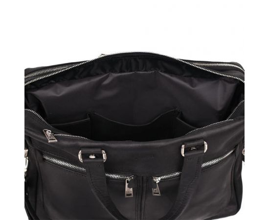 Купить Мужская кожаная деловая сумка черная RA-4664-4lx TARWA на два отделения, фото , изображение 6, характеристики, отзывы