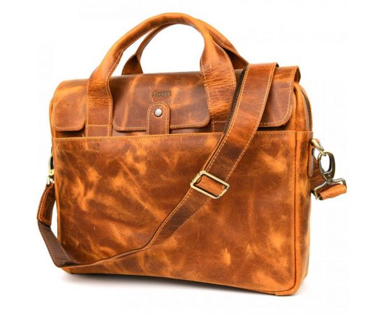 Купить Кожаная сумка-портфель для ноутбука RY-1812-4lx TARWA пуллап крейзи хорс, фото , изображение 3, характеристики, отзывы