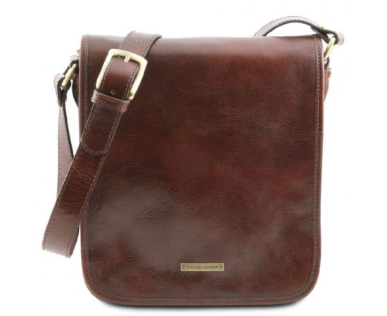 Купить Мужской большой кожаный мессенджер Tuscany Leather Messenger TL141255 (Коричневый), фото , характеристики, отзывы