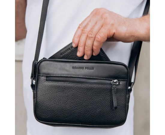 Придбати Сумка через плечо компактная вертикальная Grande Pelle 736710 Urban Classic, image , зображення 5, характеристики, відгуки