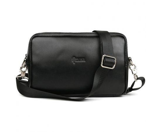 Купить Сумка через плечо кожаная TARWA GA-0307-4lx черная Наппа, фото , изображение 8, характеристики, отзывы