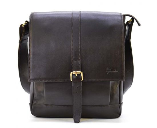 Купить Мужская кожаная сумка через плечо GC-1811-4lx TARWA коричневая, фото , характеристики, отзывы