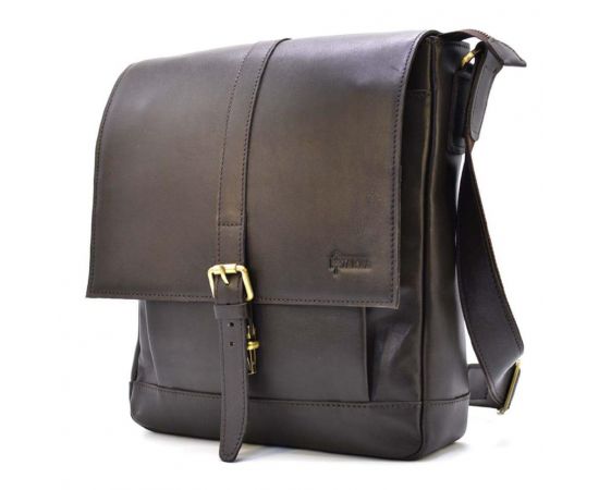 Купить Мужская кожаная сумка через плечо GC-1811-4lx TARWA коричневая, фото , изображение 4, характеристики, отзывы