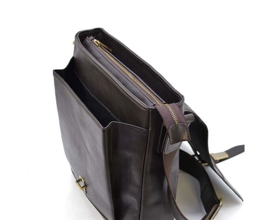 Купить Мужская кожаная сумка через плечо GC-1811-4lx TARWA коричневая, фото , изображение 6, характеристики, отзывы