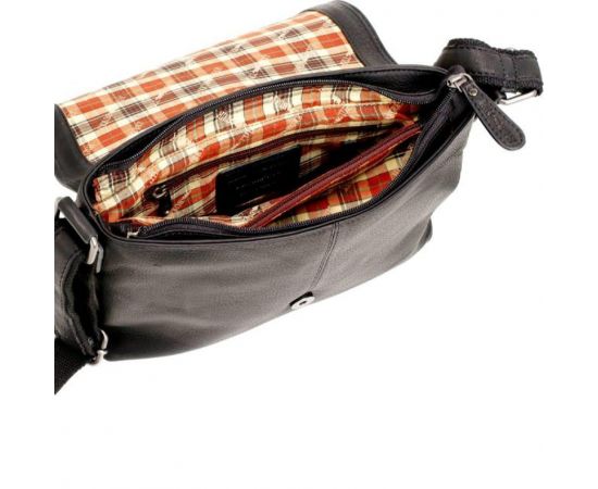 Купить Через плечо мужская сумка кросс-боди черная HILL BURRY HB3094A, фото , изображение 2, характеристики, отзывы