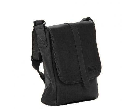 Купить Кожаная сумка через плечо с клапаном черная Hill Burry HB3095A, фото , изображение 3, характеристики, отзывы